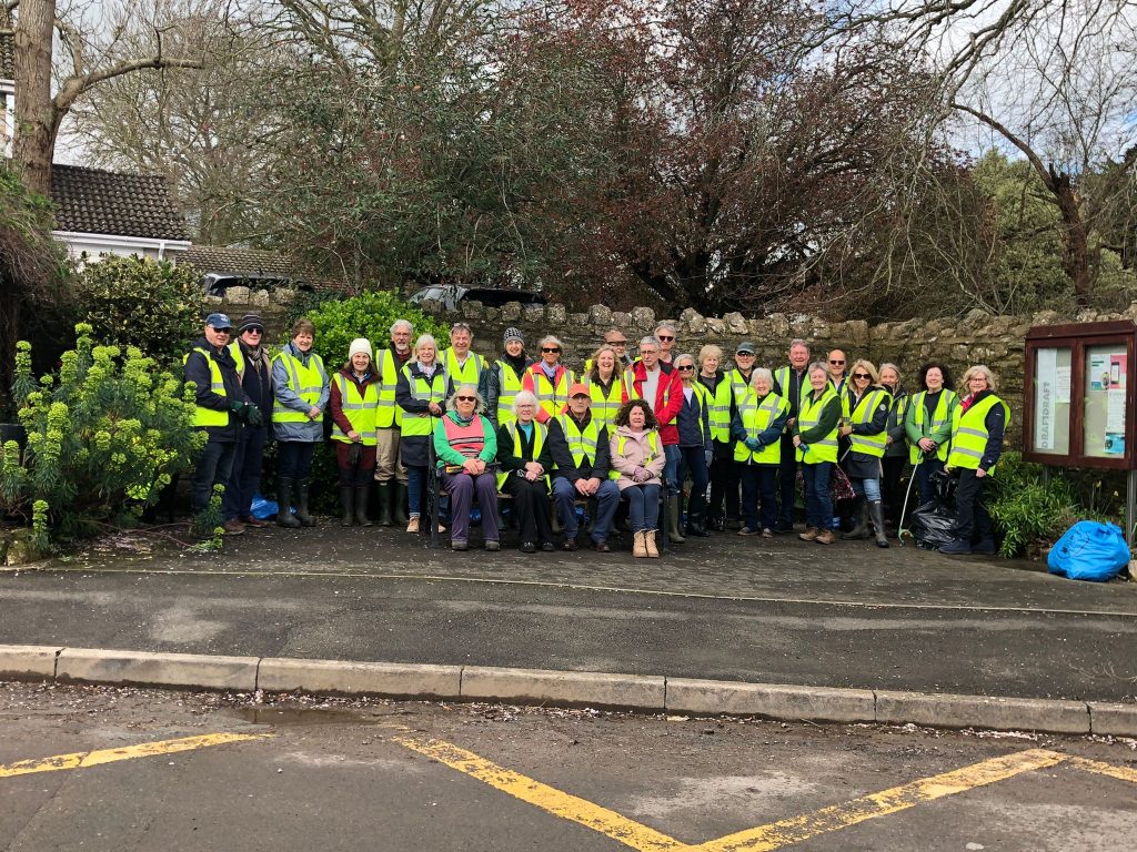 Group Photo of the Village Clean Up Crew