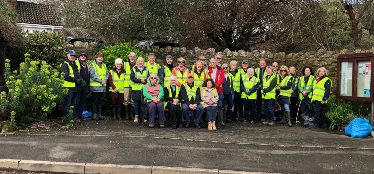 Group Photo of the Village Clean Up Crew
