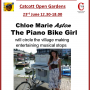 Chloe Marie Aston  the Piano Bike Girl at Open Gardens