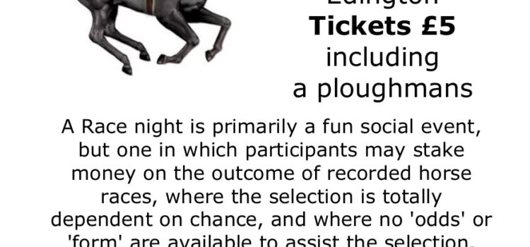 Race Night at the Village Hall Race Night at the Village Hall