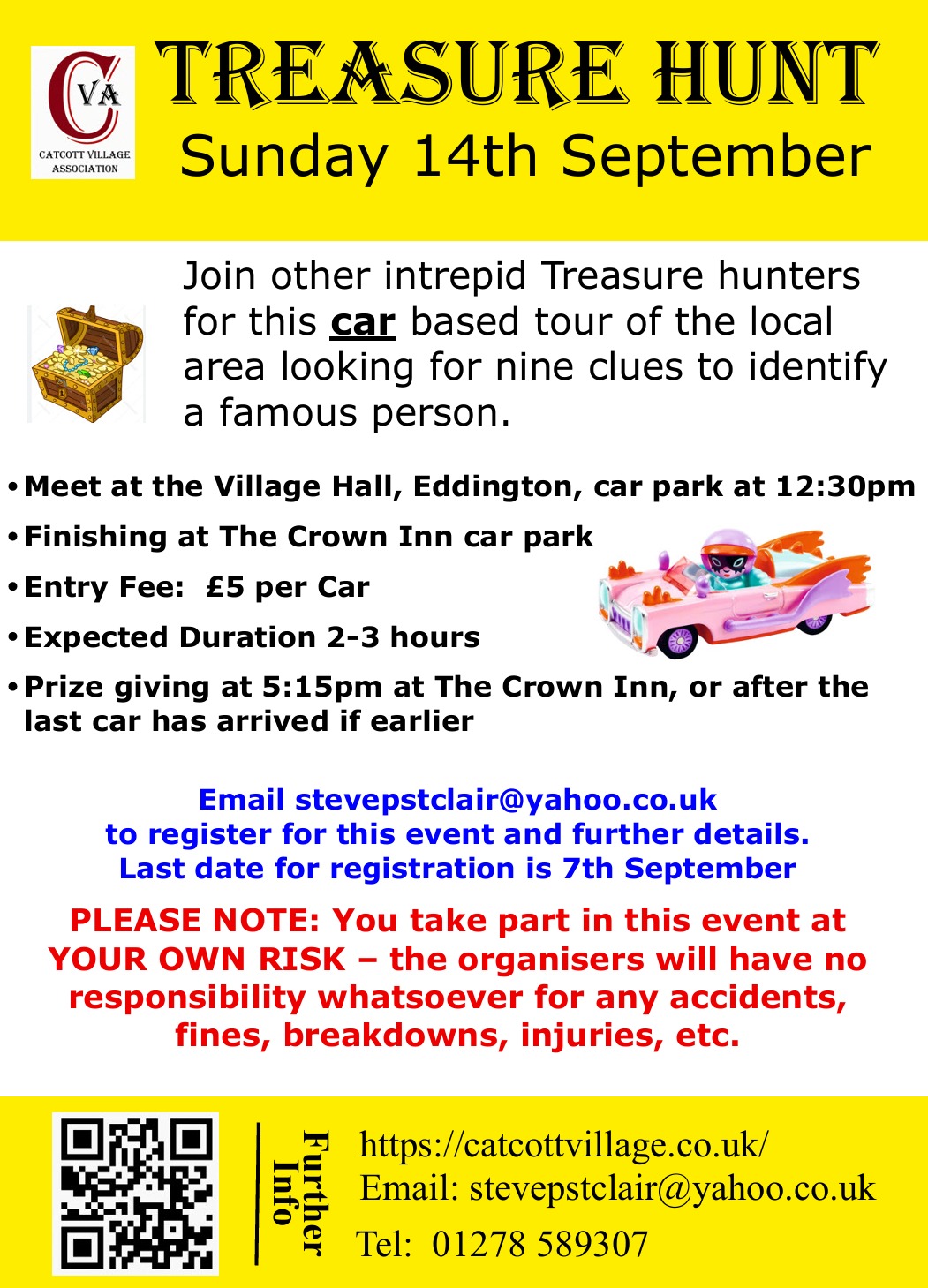 Photo from Dave Car treasure hunt poster