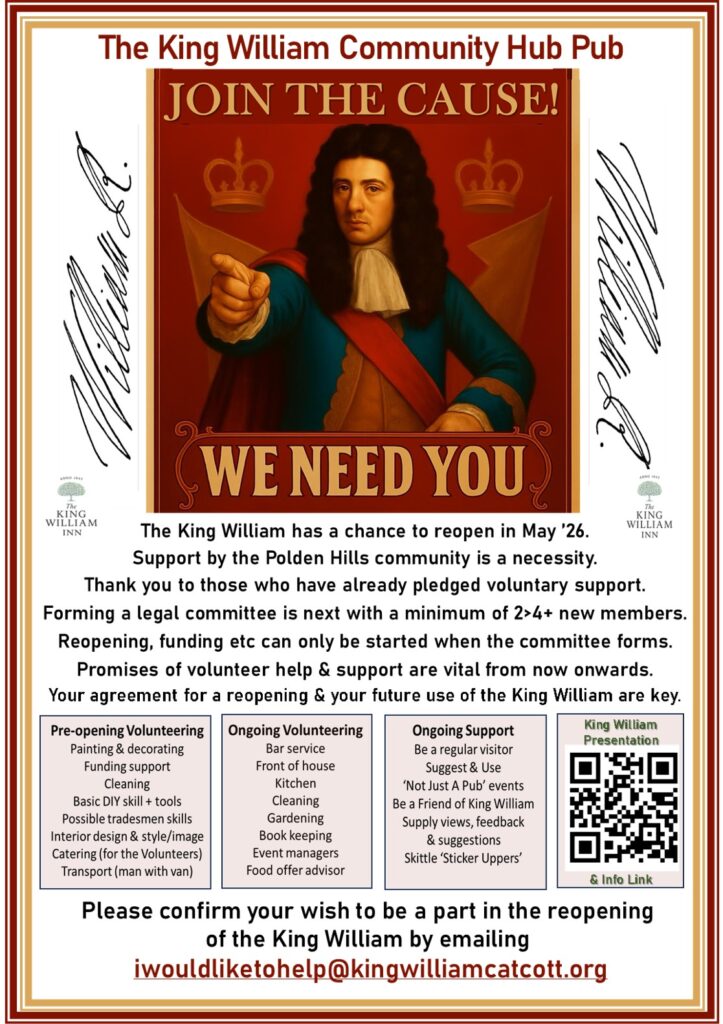 King William Catcott We Need you poster