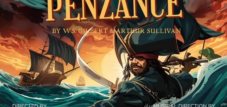 Poster for Pirates of penzance at the village hall 27th March 2026