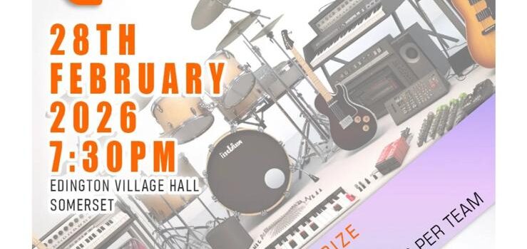 Poster for Rock and Pop Quiz Feb 2026