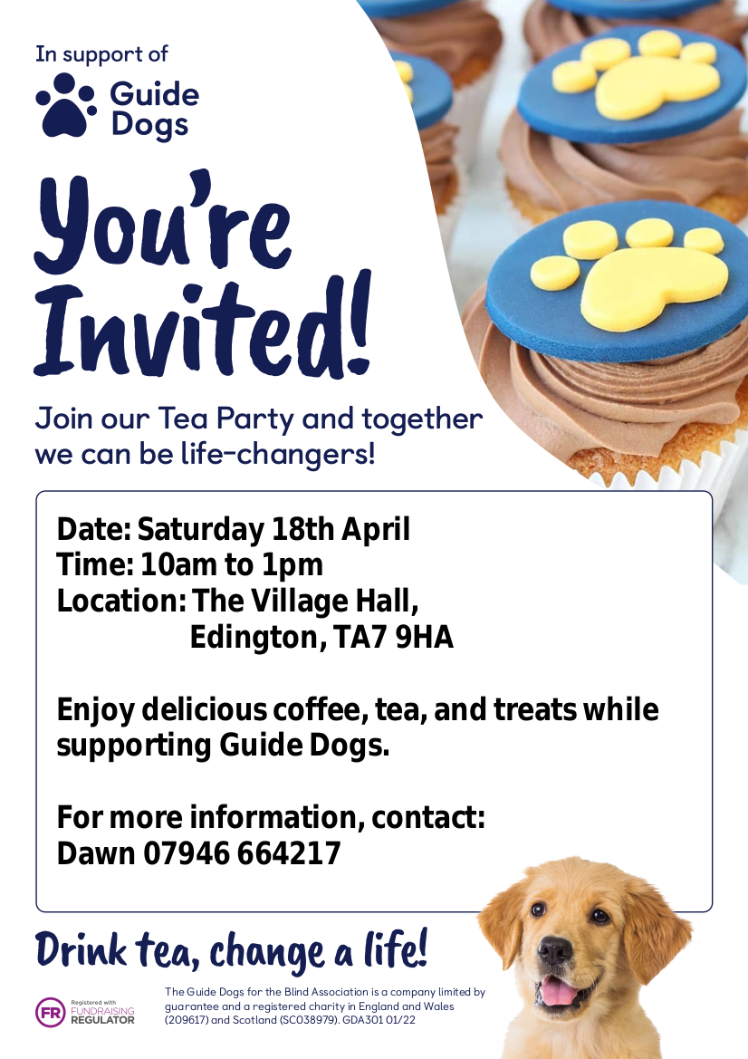Guide Dogs Tea Party - Catcott Village Association