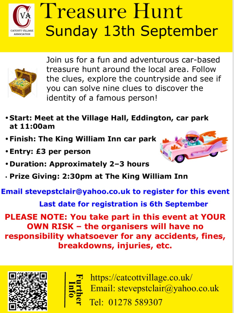 2026 car treasure hunt poster
