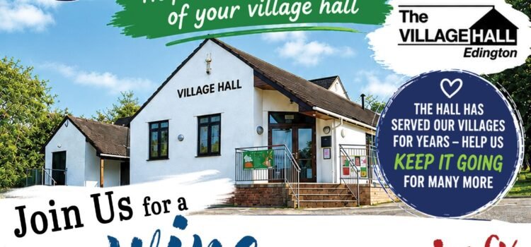 Invitation to cheese and wine at the village hall on Tuesday 29th September at the King William Inn Catcott